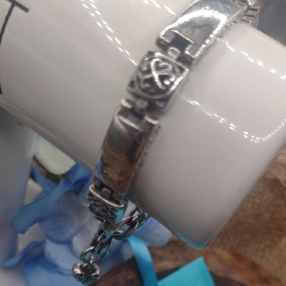 Brighton Tribeca Bracelet with Hinged Design and Intricate Patterns